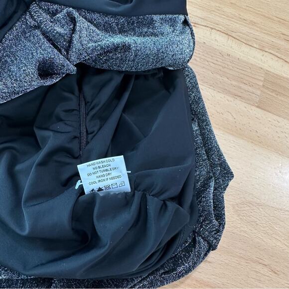 LPA Revolve Roksana Dress in Black Metallic Shimmer size Small - Picture 10 of 10